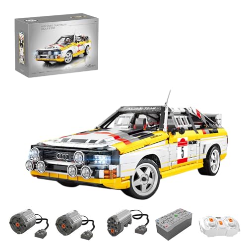 NUOJIAYING Technik Rennenauto Bausteine für S1, 3880+ Teile MOC Sportwagen Bausatz, Maßstab 1: 8 Supercar Modell mit 2 Motoren Groß Ferngesteuert Auto Klemmbausteine von NUOJIAYING