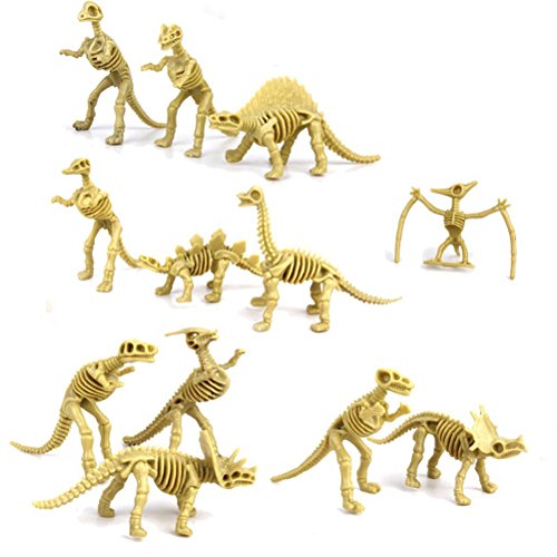NUOLUX 12st Dinosaurier Fossil Skelett Figuren Kinder Spielzeug（Zufälliger Stil） von NUOLUX