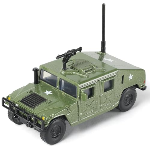 NUOTIE 1/64 Hummer H1 Auto Modell Militärfahrzeug Geländewagen Druckguss Metall Modellbausatz Militär Multifunktional H1 Auto Militär Spielzeugauto Modell für Erwachsene Sammlung oder Geschenk von NUOTIE
