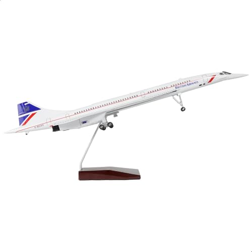 NUOTIE 1:125 Concorde-Flugzeugmodell vorgefertigte Druckguss-Flugzeugmodellbausätze Flugzeugsimulationsmodell Ausstellungsmodell Sammlung oder Geschenk (Singapore Airlines) von NUOTIE