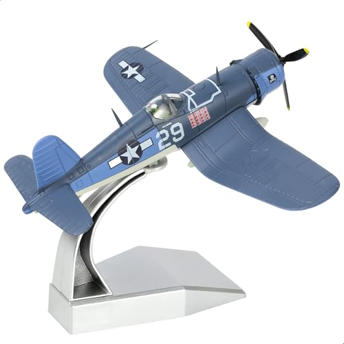 NUOTIE F4U Corsair 1/72 Druckguss-Metall-Jagdflugzeug-Modellbausatz, USMC-Jäger mit Kolbenmotor, WWⅡ, Vintage-Nachbildung im Flugzeugmodell F4U-1A (VF-17) mit Ständer NUOTIE F4U Corsair 1/72 Druckguss-Metall-Jagdflugzeug-Modellbausatz, USMC-Jäger mit Kolbenmotor, WWⅡ, Vintage-Nachbildung im Flugzeugmodell F4U-1A (VF-17) mit Ständer von NUOTIE