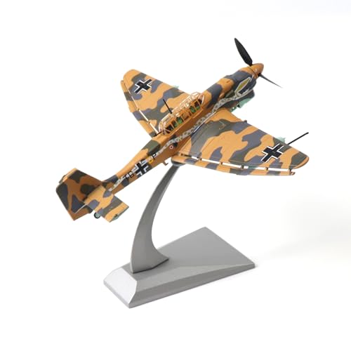 NUOTIE Junkers Ju 87 Stuka 1/72 Metall Tauchbomber Modell Deutscher WWII Militär Druckguss Bodenangriff Flugzeug Modell Vorgefertigte Kits mit Display Ständer für Sammlung oder Geschenk NUOTIE Junkers Ju 87 Stuka 1/72 Metall Tauchbomber Modell Deutscher WWII Militär Druckguss Bodenangriff Flugzeug Modell Vorgefertigte Kits mit Display Ständer für Sammlung oder Geschenk von NUOTIE