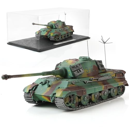 NUOTIE Militärpanzermodell im Maßstab 1:72 fertiges legiertes Metalldruckguss mit Kunststoffpanzermodell Weltkrieg ? Armeefahrzeugpanzer Mini 1945 Tigermodell Geschenkkollektion (Ost 1944) von NUOTIE