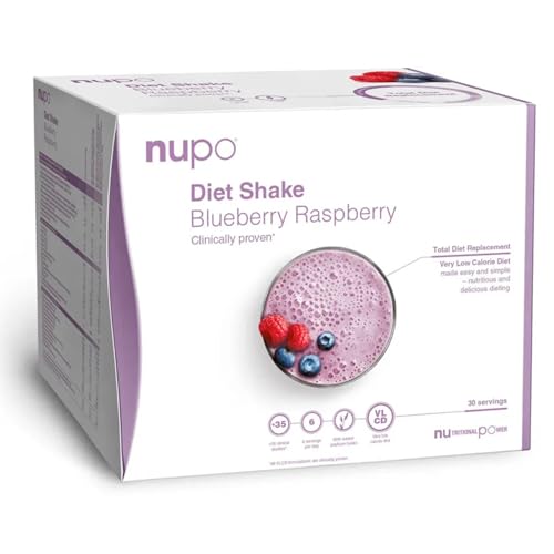 NUPO® Diät Shakes zum Abnehmen Vegan Glutenfrei (Blaubeere-Himbeere - 30 Portionen) | Leckere Abnehmshakes für Frauen & Männer | Abnehmen Pulver | Trinkmahlzeit als Abnehm Shake | Mahlzeitenersatz von NUPO