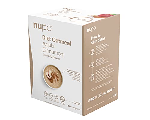 NUPO® Diet Meal Replacement extreme [Apfel-Zimt - 12 Portionen] - Kalorienarme Ernährung & GMO frei - Vollwertige Mahlzeitersatz abnehmen - Food replacement - Nahrungsersatz abnehmen von NUPO