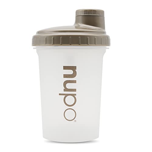 NUPO® Fitness Shaker Proteinshake [500 ml - transparent] - Erstklassige Mischfunktion mit Mischkugel & BPA frei - Eiweiß Shaker - Proteinshake Shaker - Whey Shaker - Shaker Flasche - Gym Shaker von NUPO