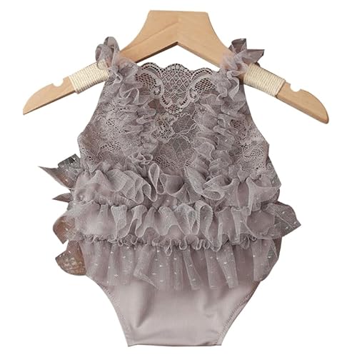 NURCIX Neugeborenen Foto Requisiten Stirnband Rückenfrei Overall Posieren Kleidung Baby Fotografie Kostüm Prinzessin Kleid Säuglingskostüm von NURCIX