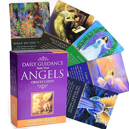Daily Guidance From Your Angels Message Oracle Cards Tarotkarten für Anfänger, 10,5 x 7,6 cm von NUSHAO