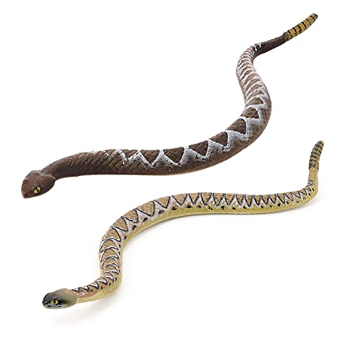 NUSITOU 2 Stück Simulationsschlangenmodell Kleine Schlangenfiguren Simulationstiermodell Simulationsschlangendekoration Schlangenfigur Schlangenskulptur Simulation Realistische von NUSITOU
