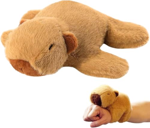 NUUOTP Capybara Schnapparmband 2 Stück Capybara Kuscheltier Kapybara Plüschtier Klatscharmband Capybara Plüsch Slap Bands Stofftier Capybara Schnapparmband für Mädchen Jungen NUUOTP Capybara Schnapparmband 2 Stück Capybara Kuscheltier Kapybara Plüschtier Klatscharmband Capybara Plüsch Slap Bands Stofftier Capybara Schnapparmband für Mädchen Jungen von NUUOTP