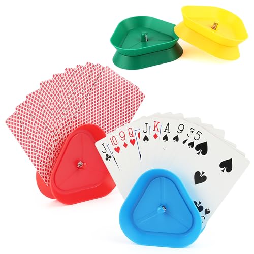 NVIYAM 4 Stück Kartenhalter Kinder, Spielkartenhalter Kinder Kartenhalter Spielkarten Sicherer Halt, Freisprech Karten Halterung Spielkarten Aufbewahru für Senioren und Kinder, Kartenständer NVIYAM 4 Stück Kartenhalter Kinder, Spielkartenhalter Kinder Kartenhalter Spielkarten Sicherer Halt, Freisprech Karten Halterung Spielkarten Aufbewahru für Senioren und Kinder, Kartenständer von NVIYAM