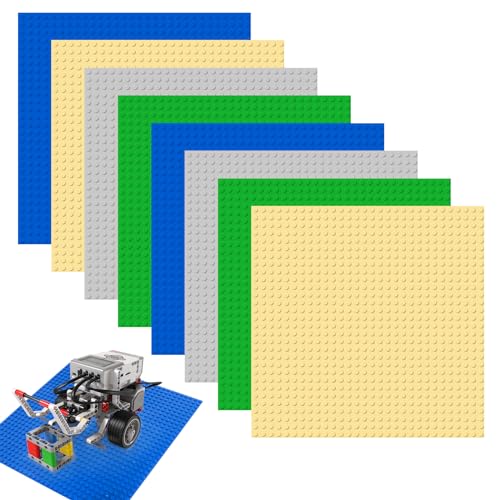 NVIYAM 8 Stück Bauplatten,Classic Bauplatte 25.5x25.5cm als Grundplatte, Platten-Set mit Allen großen Marken kompatibel Bauplatte Set für Classic Bausteine Grüne Blaue Graue Gelb NVIYAM 8 Stück Bauplatten,Classic Bauplatte 25.5x25.5cm als Grundplatte, Platten-Set mit Allen großen Marken kompatibel Bauplatte Set für Classic Bausteine Grüne Blaue Graue Gelb von NVIYAM