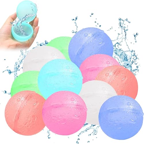 NVKRLFYD Wasserbomben Selbstschließend Wiederverwendbar, Pool Spielzeug Eine Sekunde Schnellfüller Wasserbomben Set, Outdoor Sommerspaß Wasserspielzeug für Party, Wasserpark NVKRLFYD Wasserbomben Selbstschließend Wiederverwendbar, Pool Spielzeug Eine Sekunde Schnellfüller Wasserbomben Set, Outdoor Sommerspaß Wasserspielzeug für Party, Wasserpark von NVKRLFYD