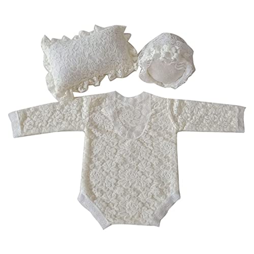NVOQILIN Baby-Foto-Kleidung, Spitzen-Overall, Neugeborenen-Kostüm, Foto-Requisiten, einteiliger Strampler, Foto-Hut, Fotoshooting-Outfit NVOQILIN Baby-Foto-Kleidung, Spitzen-Overall, Neugeborenen-Kostüm, Foto-Requisiten, einteiliger Strampler, Foto-Hut, Fotoshooting-Outfit von NVOQILIN