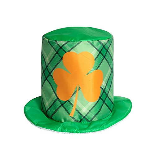 NVOQILIN Grüner Koboldhut, Kleeblatt-Hut, irischer Kobold, Patrick Day, grünes Top, St. Patricks, Party, St. Patricks, Partyhüte von NVOQILIN