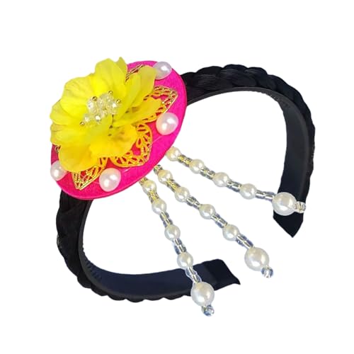 NVOQILIN Mehrzweck-Kopfschmuck mit koreanischer Muschelblume, handgefertigt, Dekoration für ethnische Aufführungen und Fotografie, für den täglichen Gebrauch, Schulaktivitäten, Haarteil von NVOQILIN