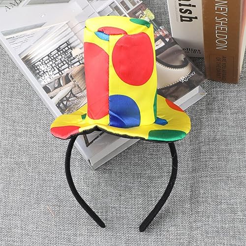 NVOQILIN Zirkus-Clown-Stirnband, gepunktet, Fliege/Hut, Haarband, Cosplay-Kostüm, Kopfschmuck für Erwachsene und Kinder, Bühnenrequisiten, lustige Kopfbedeckung NVOQILIN Zirkus-Clown-Stirnband, gepunktet, Fliege/Hut, Haarband, Cosplay-Kostüm, Kopfschmuck für Erwachsene und Kinder, Bühnenrequisiten, lustige Kopfbedeckung von NVOQILIN