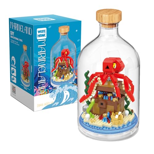 NVOSIYU Oktopus Mini Bausteine Set - DIY Klemmbausteine Set für Tierfiguren mit Schaukasten, Tiere Sammlung Konstruktionsspielzeug für Erwachsene, Home Decors NVOSIYU Oktopus Mini Bausteine Set - DIY Klemmbausteine Set für Tierfiguren mit Schaukasten, Tiere Sammlung Konstruktionsspielzeug für Erwachsene, Home Decors von NVOSIYU