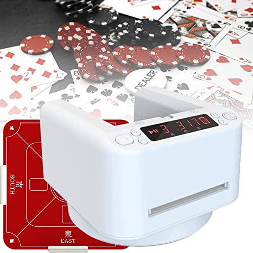 NVYAZJ Automatischer Kartenhändler, um 360 ° drehbarer Kartenspalter mit 1-8 Personen Spiel Max. Anzahl der ausgeteilten Karten 792 Type-C-Schnittstelle Keine Shuffle-Funktion von NVYAZJ