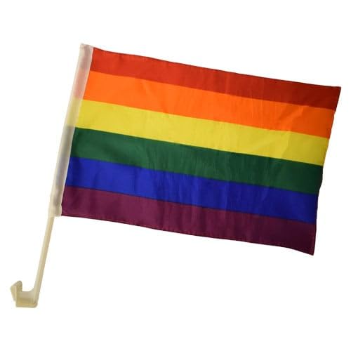 NW NATIONWEAR ALL PRIDE PRODUCTS Regenbogenflagge Autoflagge Regenbogen Stolz 2er-Pack - Regenbogenfahne Autofahne Rainbow Pride 2er-Pack - Abmessungen: Länge: 30 cm, Breite: 45 cm NW NATIONWEAR ALL PRIDE PRODUCTS Regenbogenflagge Autoflagge Regenbogen Stolz 2er-Pack - Regenbogenfahne Autofahne Rainbow Pride 2er-Pack - Abmessungen: Länge: 30 cm, Breite: 45 cm von NW NATIONWEAR