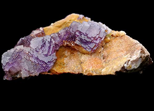 Schönheit seltenes lila Würfelmuster Fluorit-Kristallexemplar/China A0414 Raumdekoration von NWPNLXEA