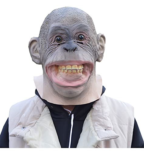 NXTFNRNX Big Ear Gorilla Gruselige Tier Cosplay Maske Party Kopfbedeckung Maske Horror Kopfbedeckung für Karneval Kostüm Party Requisiten NXTFNRNX Big Ear Gorilla Gruselige Tier Cosplay Maske Party Kopfbedeckung Maske Horror Kopfbedeckung für Karneval Kostüm Party Requisiten von NXTFNRNX