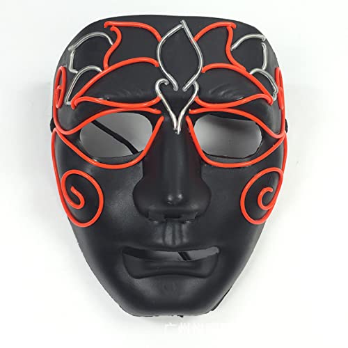 NXTFNRNX El Glowing Line Halloween Glowing Cosplay Mask Night Glowing Led Glowing Cosplay Mask Prom Party Props Mask Horror Headgear for Carnival Costume Party Props NXTFNRNX El Glowing Line Halloween Glowing Cosplay Mask Night Glowing Led Glowing Cosplay Mask Prom Party Props Mask Horror Headgear for Carnival Costume Party Props von NXTFNRNX