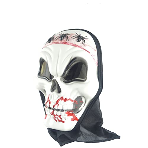 NXTFNRNX Halloween Horror Geist Gesicht Cosplay Maske Böser Schädel Cosplay Kopfbedeckung Narren Trick Requisiten Spinne Schädel Gesicht Kopfbedeckung für Karneval Kostüm Party Requisiten NXTFNRNX Halloween Horror Geist Gesicht Cosplay Maske Böser Schädel Cosplay Kopfbedeckung Narren Trick Requisiten Spinne Schädel Gesicht Kopfbedeckung für Karneval Kostüm Party Requisiten von NXTFNRNX