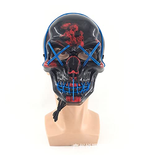 NXTFNRNX Halloween Leuchtende Cosplay Maske El Kaltes Licht Leuchtende Cosplay Maske Abschlussball Party Halloween Schädel Horror Kopfbedeckung für Karneval Kostüm Party Requisiten NXTFNRNX Halloween Leuchtende Cosplay Maske El Kaltes Licht Leuchtende Cosplay Maske Abschlussball Party Halloween Schädel Horror Kopfbedeckung für Karneval Kostüm Party Requisiten von NXTFNRNX
