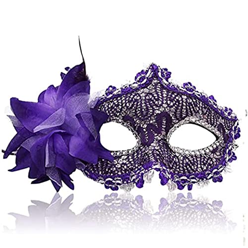 NXTFNRNX Maskerade Cosplay Maske Feder Seite Blume Prinzessin Halbes Gesicht Kopfbedeckung für Karneval Kostüm Party Requisiten NXTFNRNX Maskerade Cosplay Maske Feder Seite Blume Prinzessin Halbes Gesicht Kopfbedeckung für Karneval Kostüm Party Requisiten von NXTFNRNX