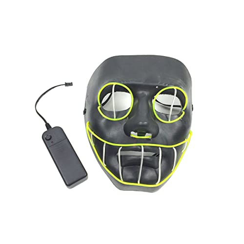 NXTFNRNX Maskerade Leuchtende Cosplay Maske Fluoreszierende Cosplay Maske Bar Party Kaltlicht Kopfbedeckung für Karneval Kostüm Party Requisiten NXTFNRNX Maskerade Leuchtende Cosplay Maske Fluoreszierende Cosplay Maske Bar Party Kaltlicht Kopfbedeckung für Karneval Kostüm Party Requisiten von NXTFNRNX