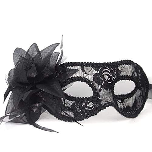 NXTFNRNX Maskerade Venezianische Cosplay Maske Spitze Seite Blume Halbe Turbine Kopf Cosplay Maske Half Face Lilie Blume Kopfbedeckung für Karneval Kostüm Party Requisiten NXTFNRNX Maskerade Venezianische Cosplay Maske Spitze Seite Blume Halbe Turbine Kopf Cosplay Maske Half Face Lilie Blume Kopfbedeckung für Karneval Kostüm Party Requisiten von NXTFNRNX