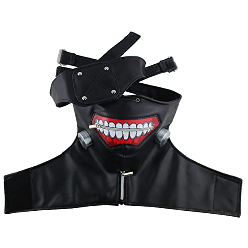 NXTFNRNX Tokyos Ghouls Cosplay Maske Kaneki Ken Reißverschluss Cosplay Anime Horror Kopfbedeckung für Karneval Kostüm Party Requisiten NXTFNRNX Tokyos Ghouls Cosplay Maske Kaneki Ken Reißverschluss Cosplay Anime Horror Kopfbedeckung für Karneval Kostüm Party Requisiten von NXTFNRNX