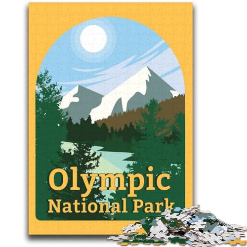 2000-teiliges Puzzle Olympic National Park für Teenager, geeignet für Kinder ab 14 Jahren. Familienspaß ganze Familie. 2000 Teile (70x100cm) von NYANBFKEA