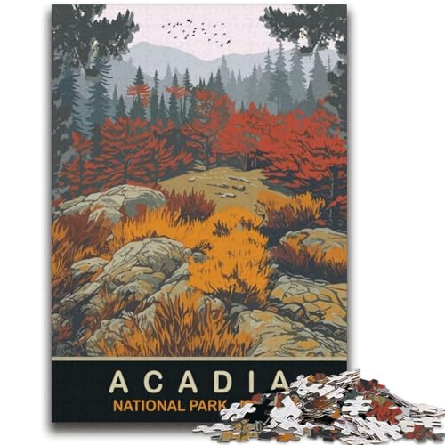 Acadia-Nationalpark-Puzzles für Erwachsene 2000, helfen dem Gehirn, süchtig machendes Spielzeug zu trainieren, um Geduld zu fördern. Einzigartiges Herausforderungsspiel 2000 Teile (70x100cm) von NYANBFKEA