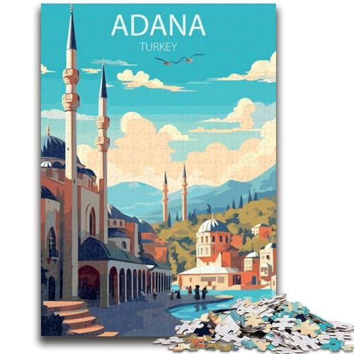 Adana Türkei Puzzle 1000 Teile für Teenager Geschenke, Perfekt für Spieleabende, Buntes Spielzeug für Zuhause Geschenk 1000pcs (26x38cm) von NYANBFKEA