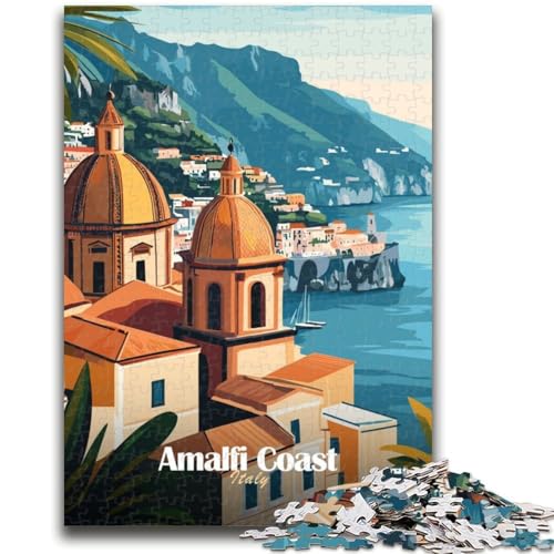 Amalfiküste, Italien, 1000-teiliges Puzzle für Erwachsene, Geschenke für Lernspiele, Herausforderungsspielzeug, Geburtstagsgeschenk, Geschenke, Wandkunst, 1000 Teile (50x75cm) von NYANBFKEA