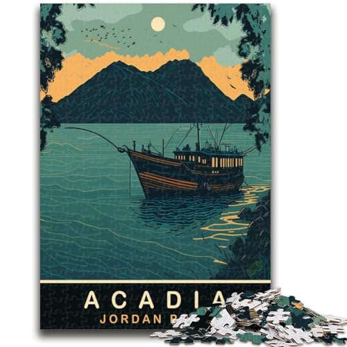 Angeln am Jordanteich, Puzzle für Teenager, Spielzeug, Lernspiele, Stressabbau, Wunschliste mit Weihnachtsmann, 1000 Teile (26x38cm) von NYANBFKEA