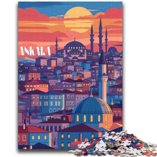 Ankara Twilight Puzzle für Teenager, 2000 Teile, anspruchsvolles Spiel und Familienspiel mit passendem Poster und Quizblatt, 2000 Teile (70x100cm) von NYANBFKEA