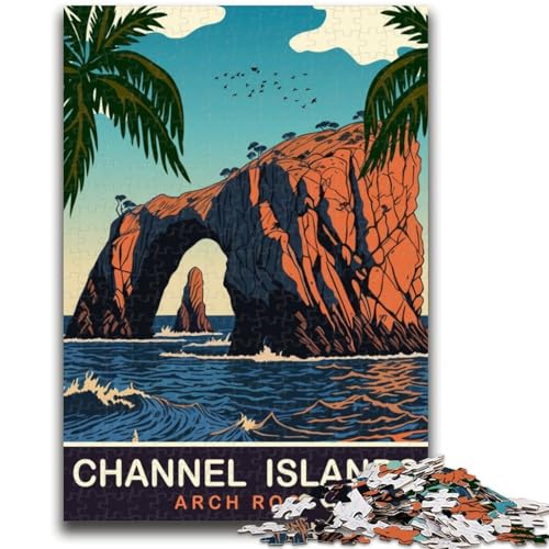 Arch Rock on The Water Puzzle für Erwachsene, 1000 Teile, anspruchsvolles Spiel und Lernspiel für die ganze Familie zum Geburtstag, Weihnachten, 1000 Teile (26x38cm) von NYANBFKEA