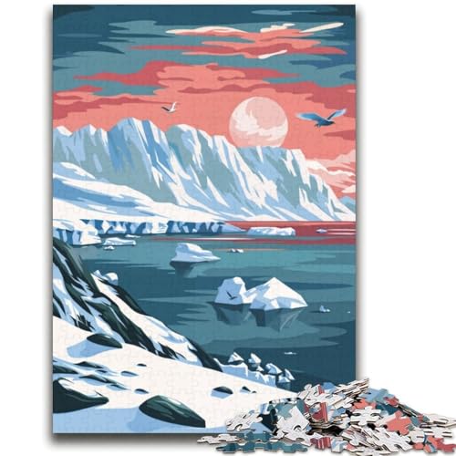 Arktische Landschaftspuzzles für Erwachsene 2000 Teile, Spielzeug, Lernspiele, Stressabbau, Wichtelgeschenke für Kinder ab 14 Jahren, 2000 Teile (70x100cm) von NYANBFKEA