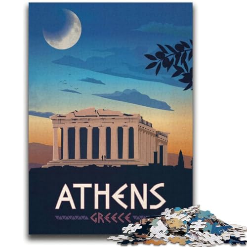 Athen-Puzzles für Erwachsene und Jugendliche, Mustermontage-Angebot als Geschenk für die ganze Familie, geeignet für und 14, 2000 Teile (70x100cm) von NYANBFKEA