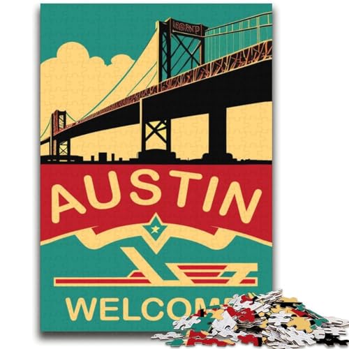 Austin Puzzles für Erwachsene und Jugendliche, 2000-teiliges Puzzle, Lernspiele, DIY-Spielzeug mit passendem Poster und Quizblatt, für Kinder ab 14 Jahren, 2000 Teile (70x100cm) von NYANBFKEA