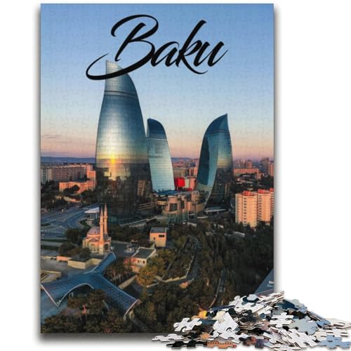 Baku 2000-teiliges Puzzle für Erwachsene und Jugendliche, Spielzeug, Lernspiele, Stressabbau, Wichtelgeschenke für Kinder ab 14 Jahren, 2000 Teile (70x100cm) von NYANBFKEA