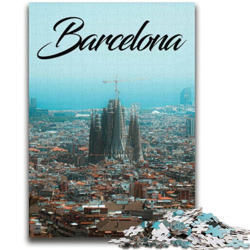 Barcelona-Puzzle mit 2000 Teilen, Geschenk für Teenager, perfekt für Spieleabende, buntes Spielzeug als Geschenk für zu Hause, 2000 Teile (70x100cm) von NYANBFKEA