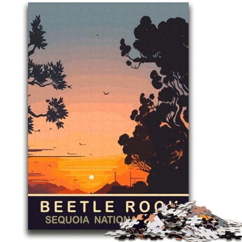 Beetle Rock 2000-teiliges Puzzle für Teenager, Geschenke, pädagogisches Spielzeug zum Stressabbau, ganze Familie, 2000 Teile (70x100cm) von NYANBFKEA