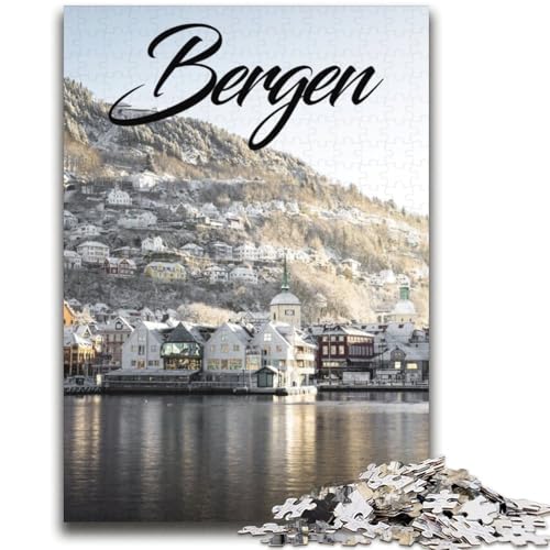 Bergen, Norwegen, Puzzles für Erwachsene 2000, helfen dem Gehirn, süchtig machendes Spielzeug zu trainieren, um Geduld zu fördern, einzigartiges Herausforderungsspiel, 2000 Teile (70x100cm) von NYANBFKEA