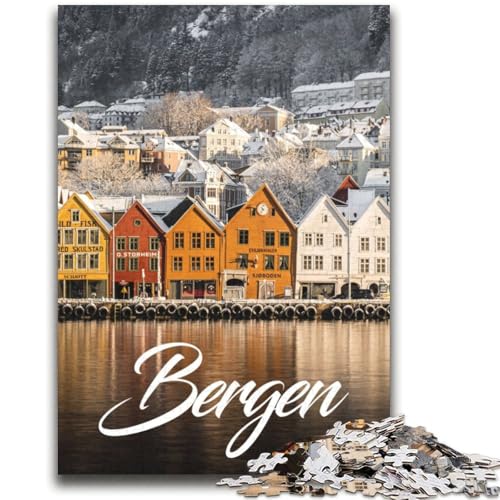 Bergen 2000-teiliges Puzzle für Erwachsene und Jugendliche, Stressabbau, schwierige Herausforderung für die Heimdekoration, für 14+, 2000 Teile (70x100cm) von NYANBFKEA