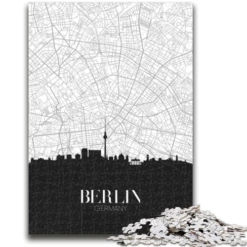 Berlin-Puzzles 1000 Teile für Teenager ab 14 Jahren, Heimkunst-Dekoration, Familienspiele, Weihnachts- und Geburtstagsgeschenke, 1000 Teile (50x75cm) von NYANBFKEA