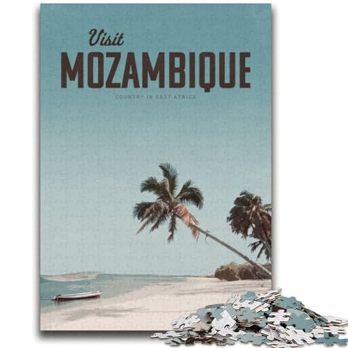 Besuchen Sie Mosambik, 2000-teiliges Puzzle für Erwachsene und Jugendliche, Staycation-Zeitvertreib-Geburtstagsgeschenk, Geschenke, Wandkunst für 14+, 2000 Teile (70x100cm) von NYANBFKEA